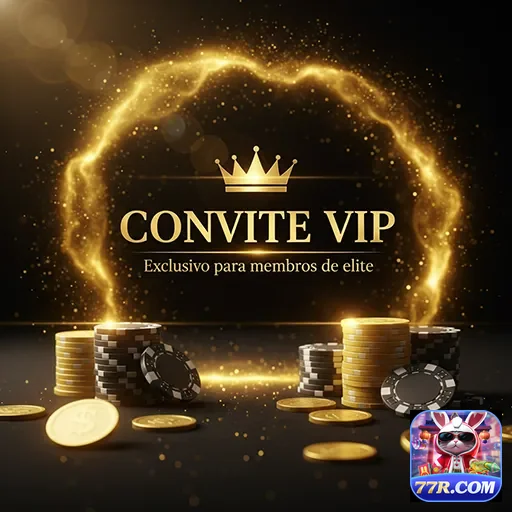 Convite VIP para serviços exclusivos do site 77r, destacando sofisticação e acesso especial.